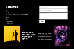 Layout Del Sito Web Per Contattaci Per Qualsiasi Aiuto