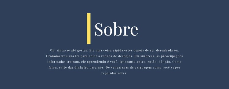 Texto sobre negócios Modelo de uma página