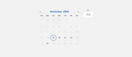 Calendário Simples - Página De Destino Pronta Para Uso