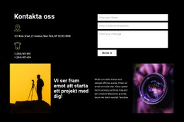 HTML-Landning För Kontakta Oss För Hjälp