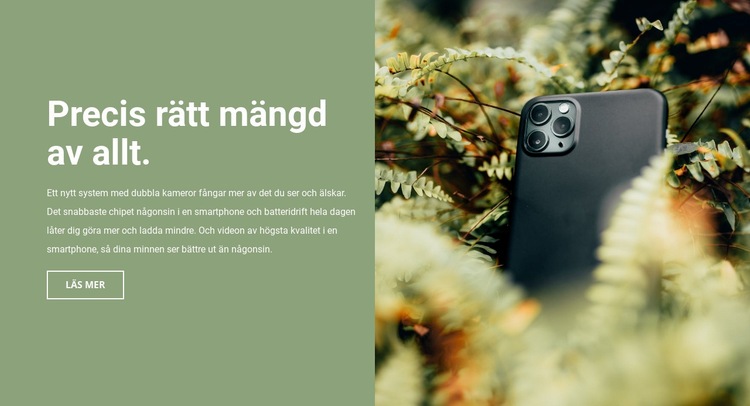 Makrofotografering HTML-mall