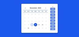 Calendar With Appointment Schedule