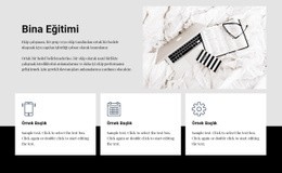 Bina Eğitimi - Çok Amaçlı Tek Sayfalık Şablon