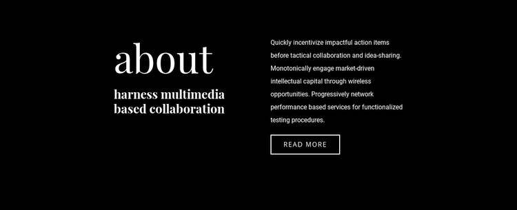 Business text on dark background Webflow Template Alternative