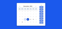 Calendar With Appointment Schedule