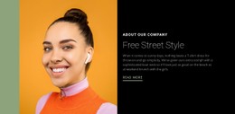 Be Free In Your Style CSS Template