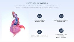 Fondo Claro Y Características - Inspiración Para El Diseño De Sitios Web