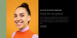 Soyez Libre Dans Votre Style Modèle HTML CSS Simple