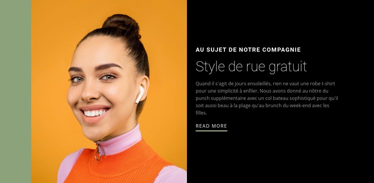 Soyez libre dans votre style Modèle CSS