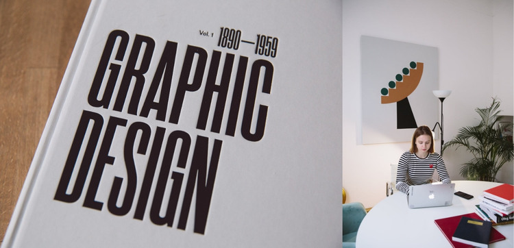 Graphic design and art Homepage Design