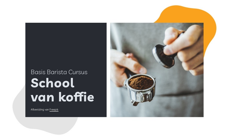 School van koffie Website Builder-sjablonen