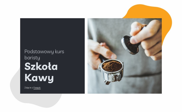 Szkoła kawy Projekt strony internetowej