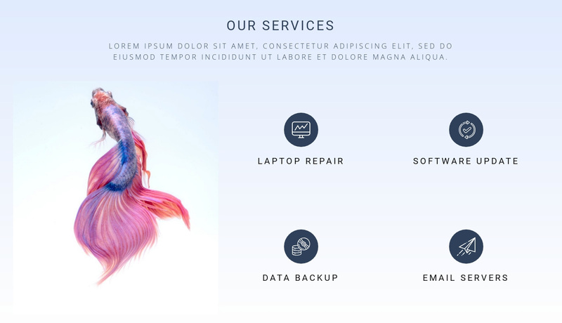 Light background and features Squarespace Template Alternative