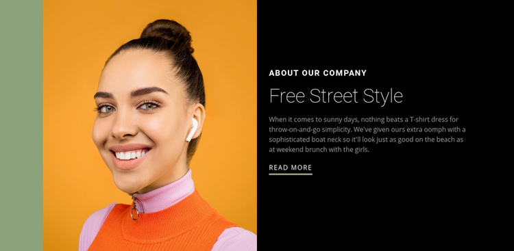 Be free in your style Squarespace Template Alternative