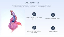 Starta Plattformsmall För Ljus Bakgrund Och Funktioner