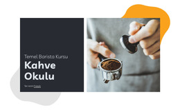 Kahve Okulu - Basit HTML Şablonu