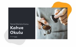 Kahve Okulu - Çevrimiçi Şablonlar