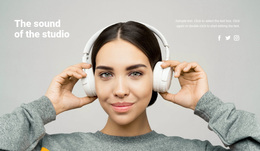 Professional Recording - Webpage Layout