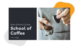 School Of Coffee Web Page Design
