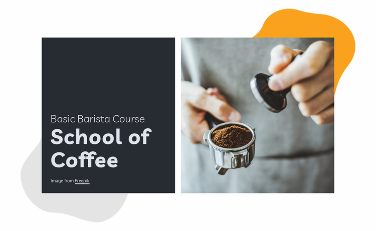 School of coffee Landing Page