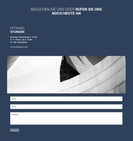 Kontakt Formular Website-Designs