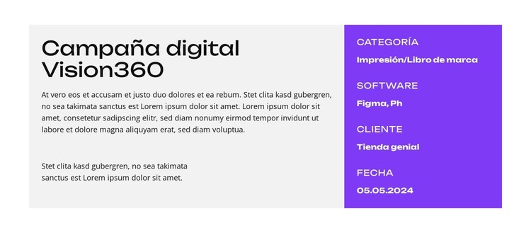 Transforma tu marca Plantilla CSS