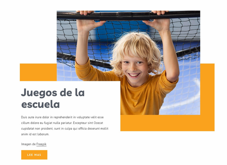 Juegos de la escuela Plantilla Joomla