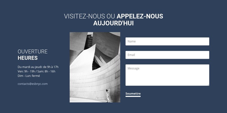 Visitez-nous ou appelez dès aujourd'hui Conception de site Web