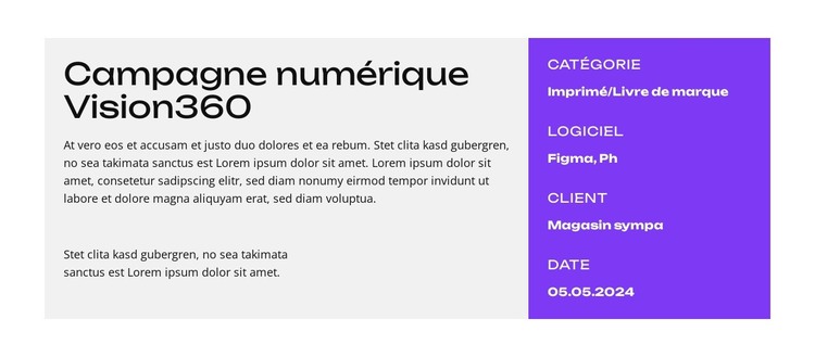 Transformez votre marque Modèle HTML