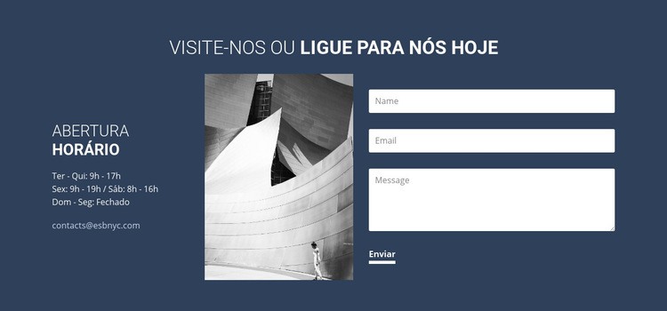 Visite-nos ou ligue hoje mesmo Design do site