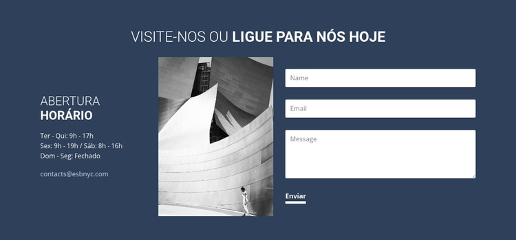 Visite-nos ou ligue hoje mesmo Modelo HTML