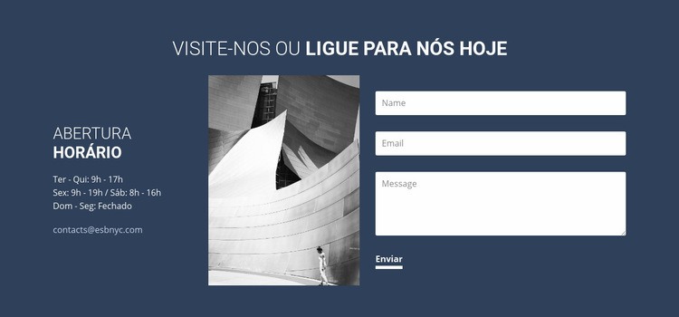 Visite-nos ou ligue hoje mesmo Modelo HTML5