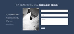 Bizi Ziyaret Edin Veya Bugün Arayın - HTML Builder Online