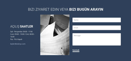 Bizi Ziyaret Edin Veya Bugün Arayın - Profesyonel Web Sitesi Şablonu