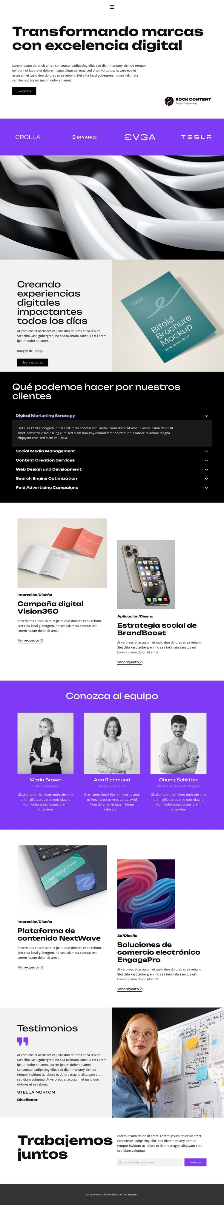 Revolucionar la presencia en línea Plantilla CSS