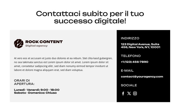 Ottimizza la tua strategia Modello CSS