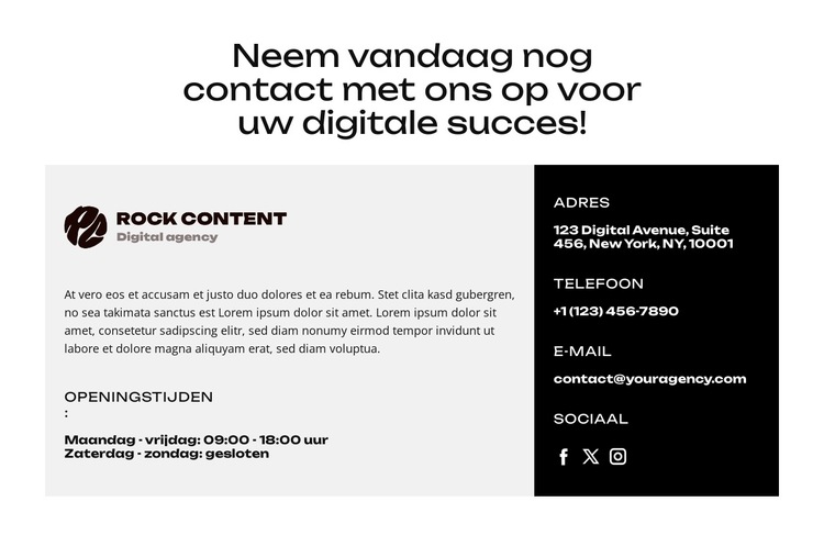 Optimaliseer uw strategie Website sjabloon