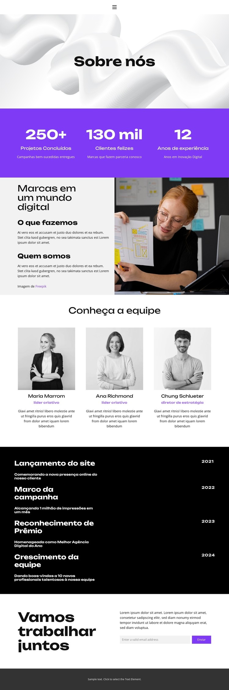 Liderar com inovação Template CSS