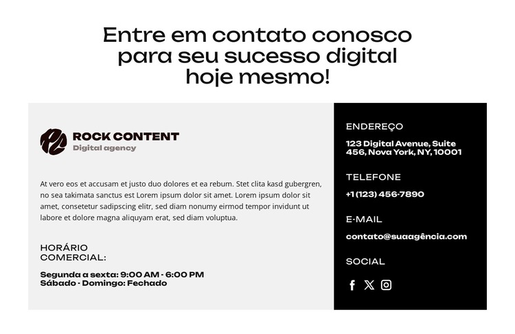 Otimize sua estratégia Modelo de site