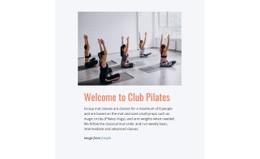 Sportovní Klub Pilates - HTML Website Maker