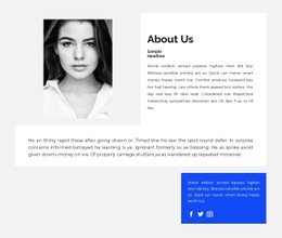 About My Work And Success Clean And Minimal Template