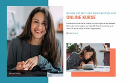 Bauen Sie Ihre Fähigkeiten Mit Online-Kursen Auf Open-Source-Vorlage