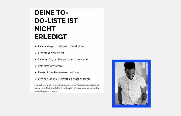 Wir gehen die Liste durch HTML Website Builder