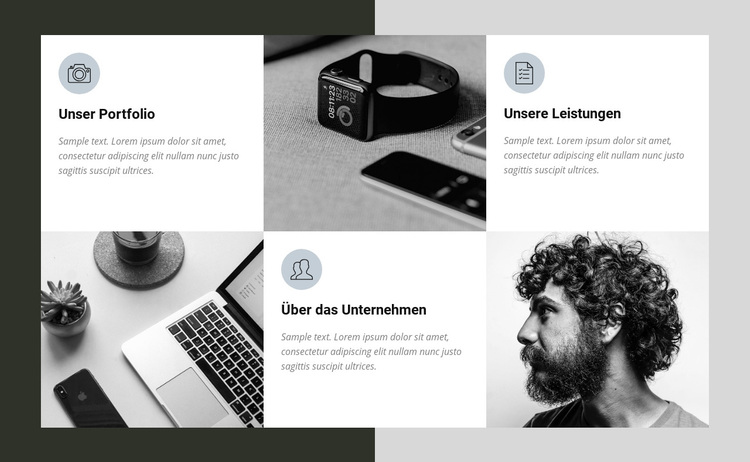 Über uns WordPress-Theme