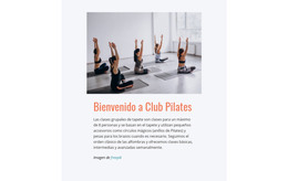 Club Deportivo De Pilates - Plantilla Gratuita