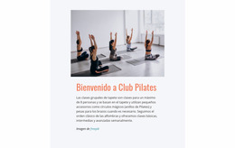 Club Deportivo De Pilates - Plantilla Joomla Personalizada