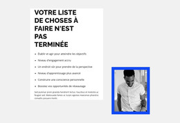 Nous Parcourons La Liste - Modèle Web HTML