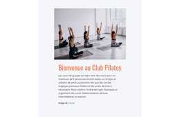 Club De Pilates Sportif - Modèle Gratuit