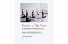 Club De Pilates Sportif - Modèle Joomla Personnalisé