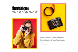 École De Photographie Numérique : Modèle De Site Web Simple
